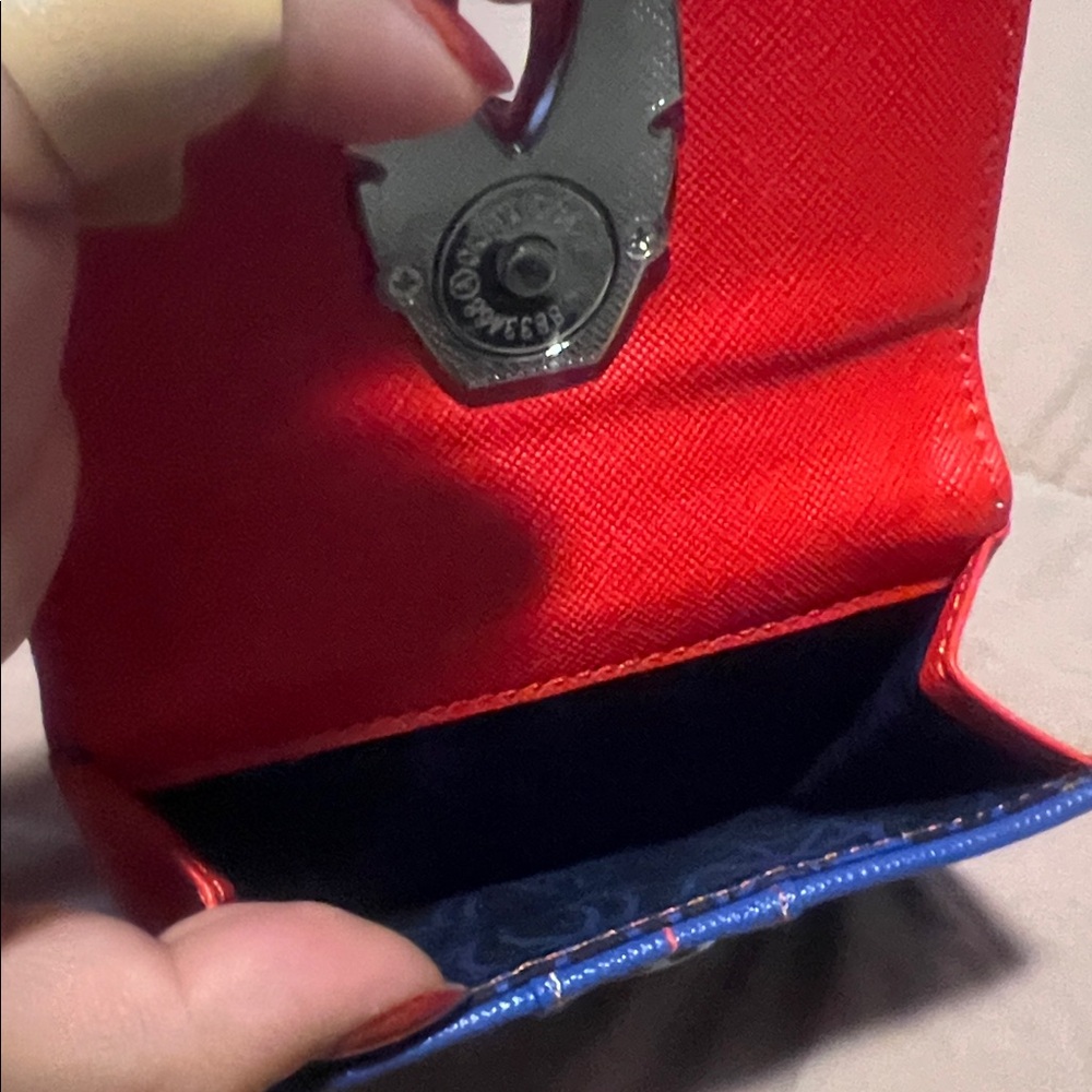 Lounge Fly Red and Blue Spider Wallet - Picture 5 of 5